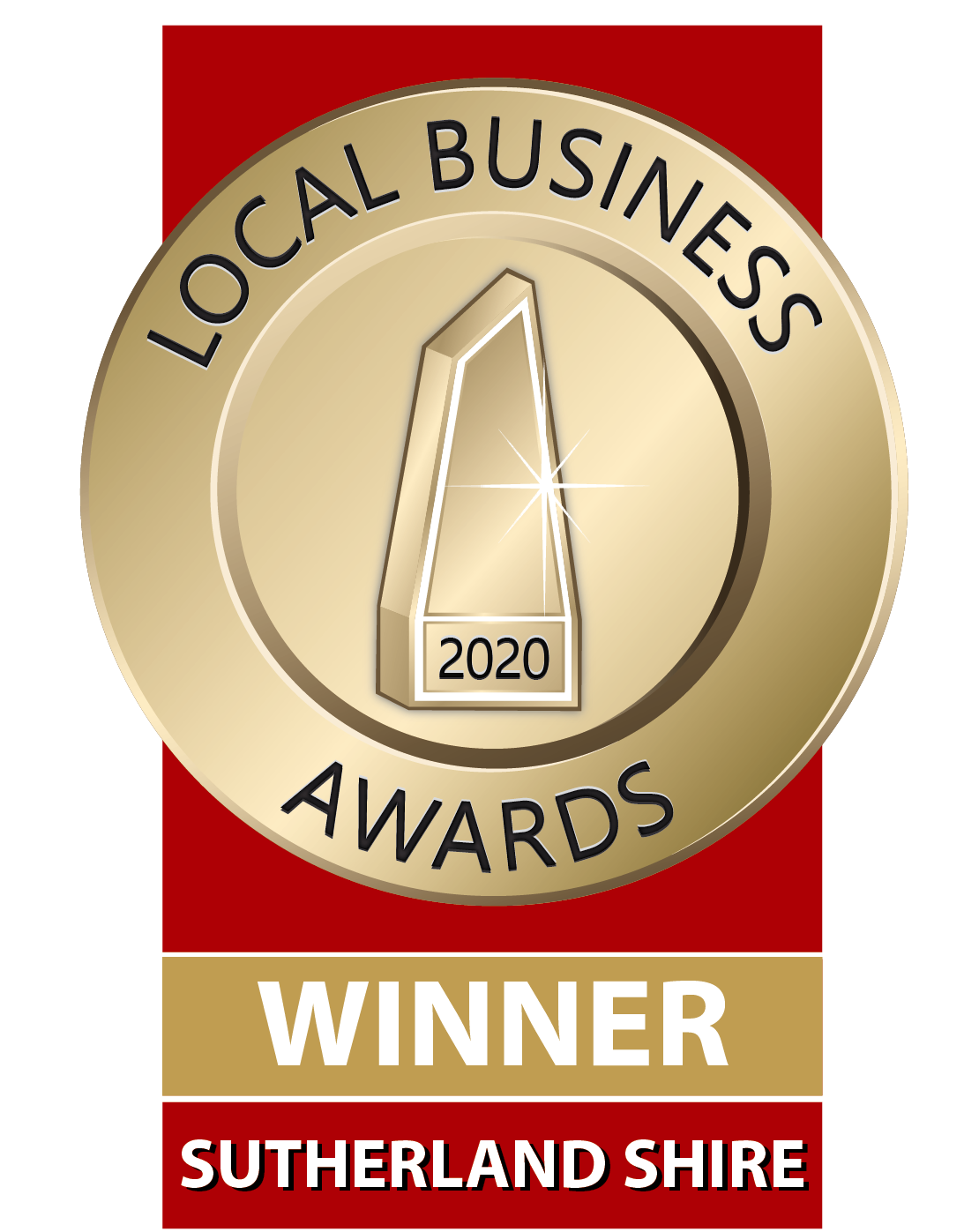 2020 Winner Southerland Shire Local Business Awards